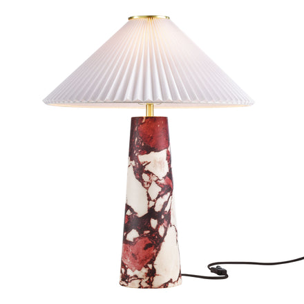 Nera Marble Table Lamp in Red