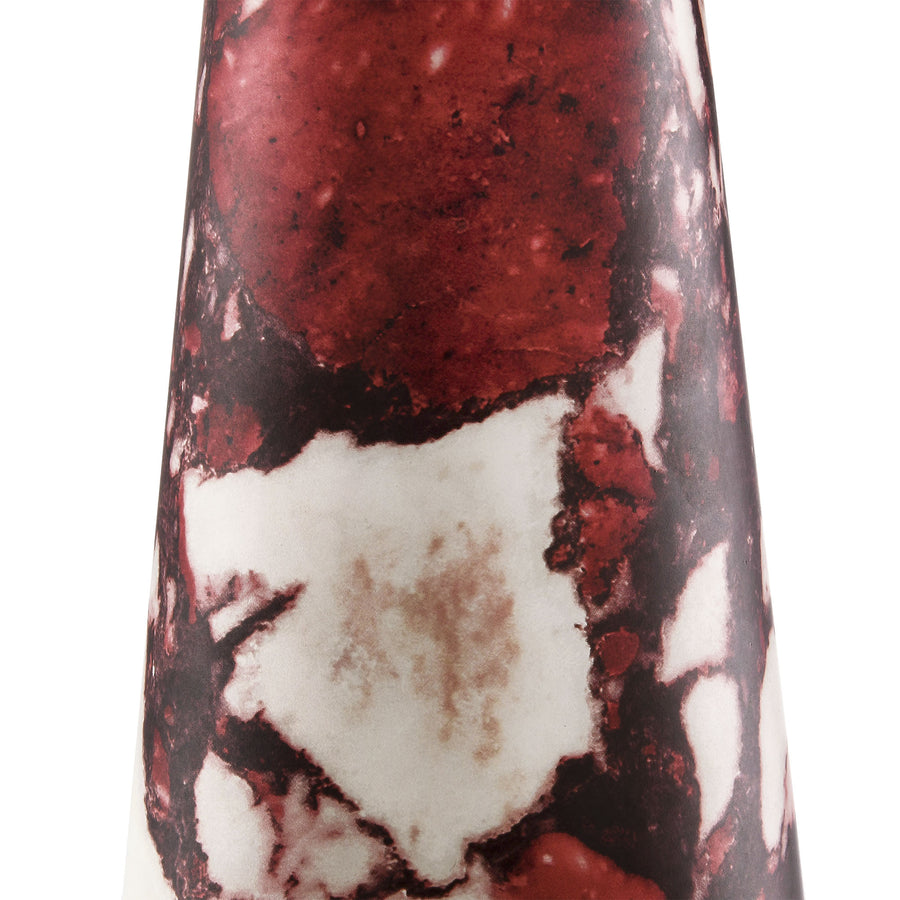 Riaza Marble Table Lamp in Red