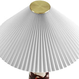 Riaza Marble Table Lamp in Red