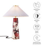 Riaza Marble Table Lamp in Red