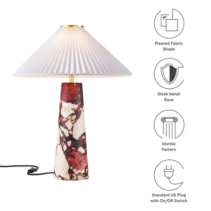 Nera Marble Table Lamp by Furniture for America