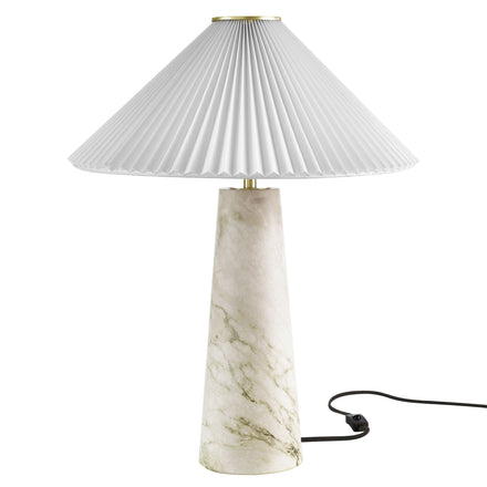 Nera Marble Table Lamp in White