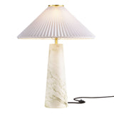 Riaza Marble Table Lamp in White