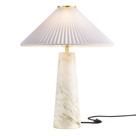 Nera Marble Table Lamp in White