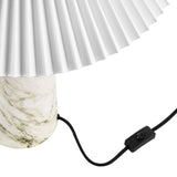 Riaza Marble Table Lamp in White
