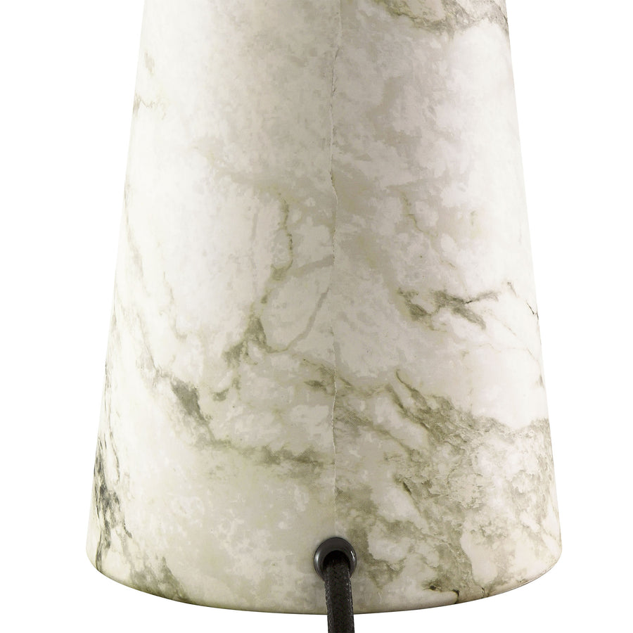 Riaza Marble Table Lamp in White