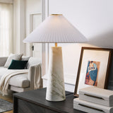 Riaza Marble Table Lamp in White