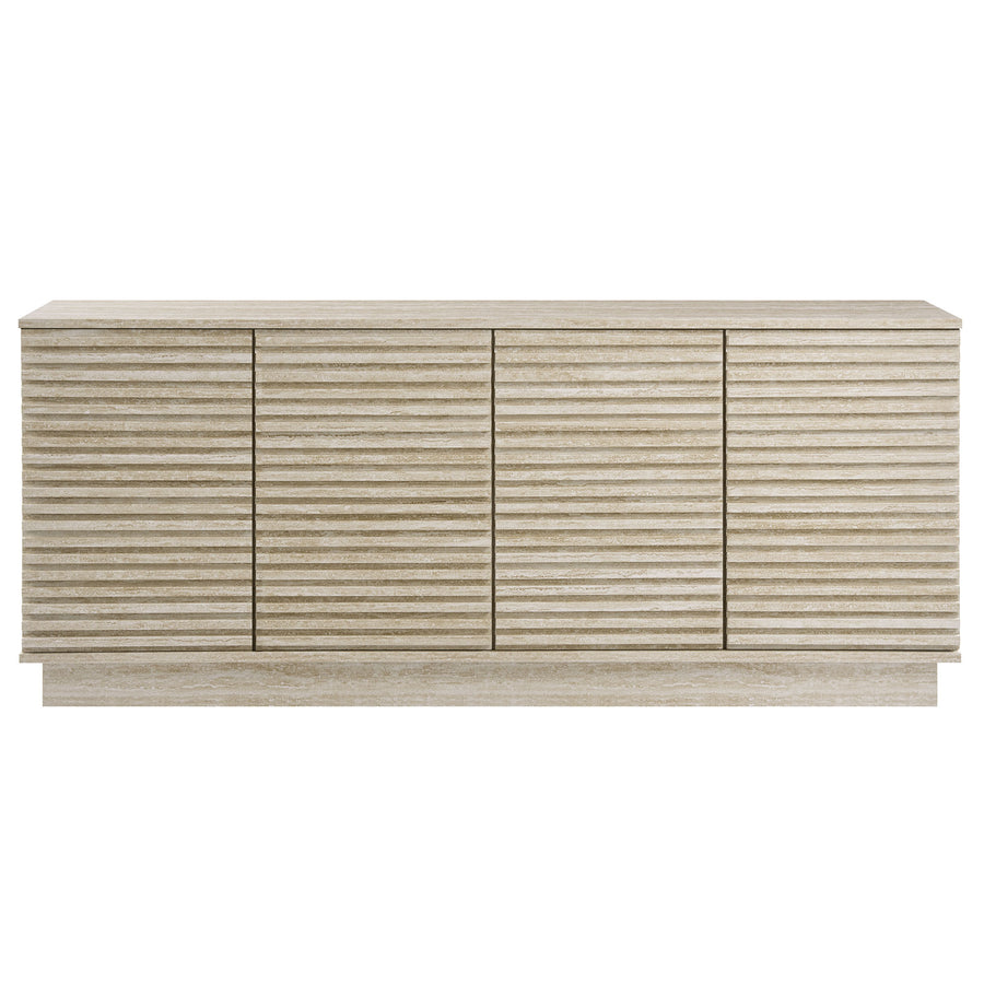 Vera 70" Faux Travertine Sideboard Cabinet TV Stand in Travertine