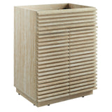 Vera 24" Faux Travertine Bathroom Vanity Cabinet (Sink Not Included) in Travertine