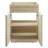 Vera 24" Faux Travertine Bathroom Vanity Cabinet (Sink Not Included) in Travertine