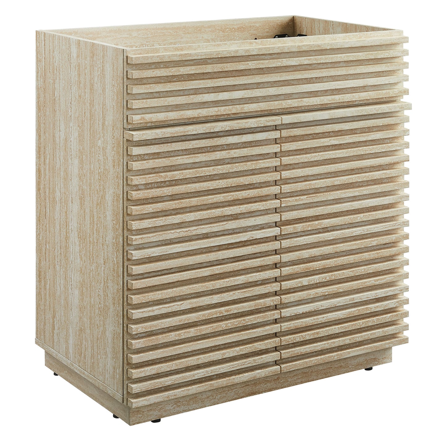 Vera 30" Faux Travertine Bathroom Vanity Cabinet (Sink Not Included) in Travertine