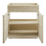 Vera 30" Faux Travertine Bathroom Vanity Cabinet (Sink Not Included) in Travertine
