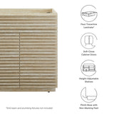 Vera 30" Faux Travertine Bathroom Vanity Cabinet (Sink Not Included) in Travertine