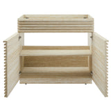 Vera 36" Faux Travertine Bathroom Vanity Cabinet (Sink Not Included) in Travertine