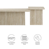 Vera Nesting Coffee Tables Set of 2 in Travertine