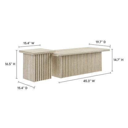 Render Nesting Coffee Tables Set of 2 by Furniture For America