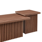 Vera Nesting Coffee Tables Set of 2 in Walnut