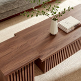 Vera Nesting Coffee Tables Set of 2 in Walnut