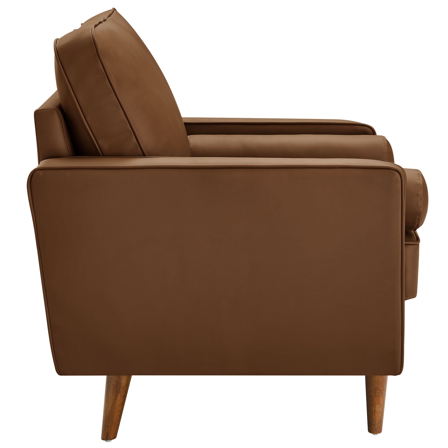 Valour Tufted Vegan Leather Accent Armchair by Furniture For America