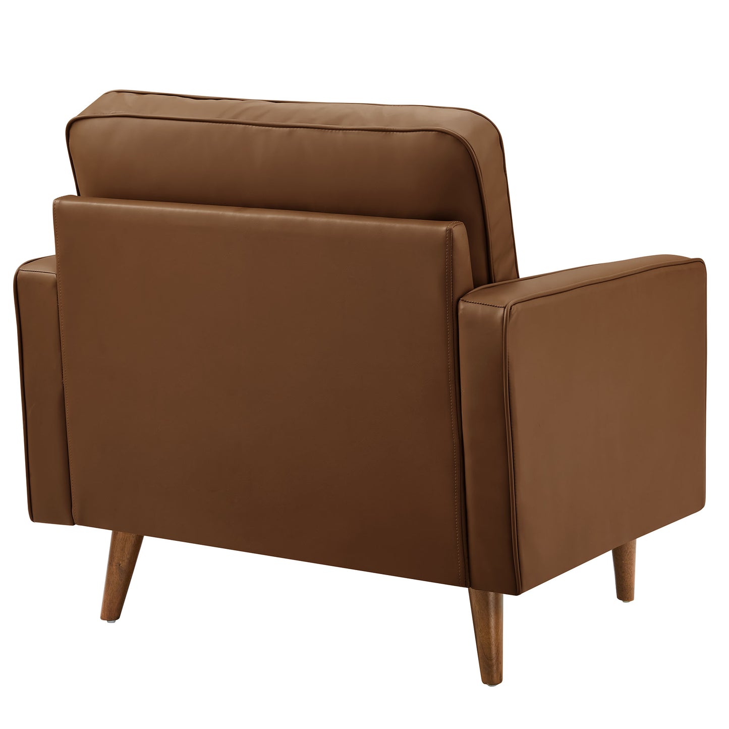 Valour Tufted Vegan Leather Accent Armchair by Furniture For America
