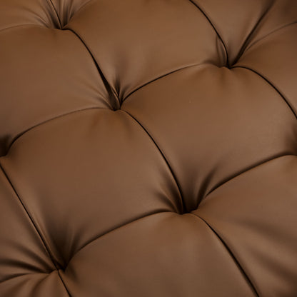 Valour Tufted Vegan Leather Accent Armchair by Furniture For America