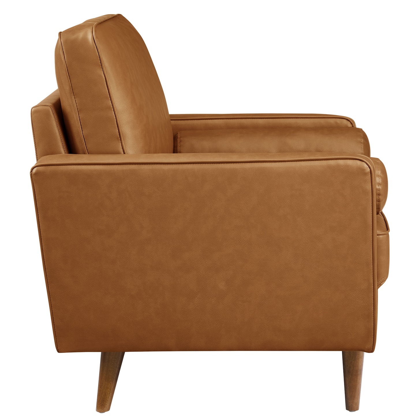 Valour Tufted Vegan Leather Accent Armchair by Furniture For America