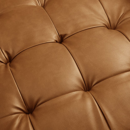 Valour Tufted Vegan Leather Accent Armchair by Furniture For America