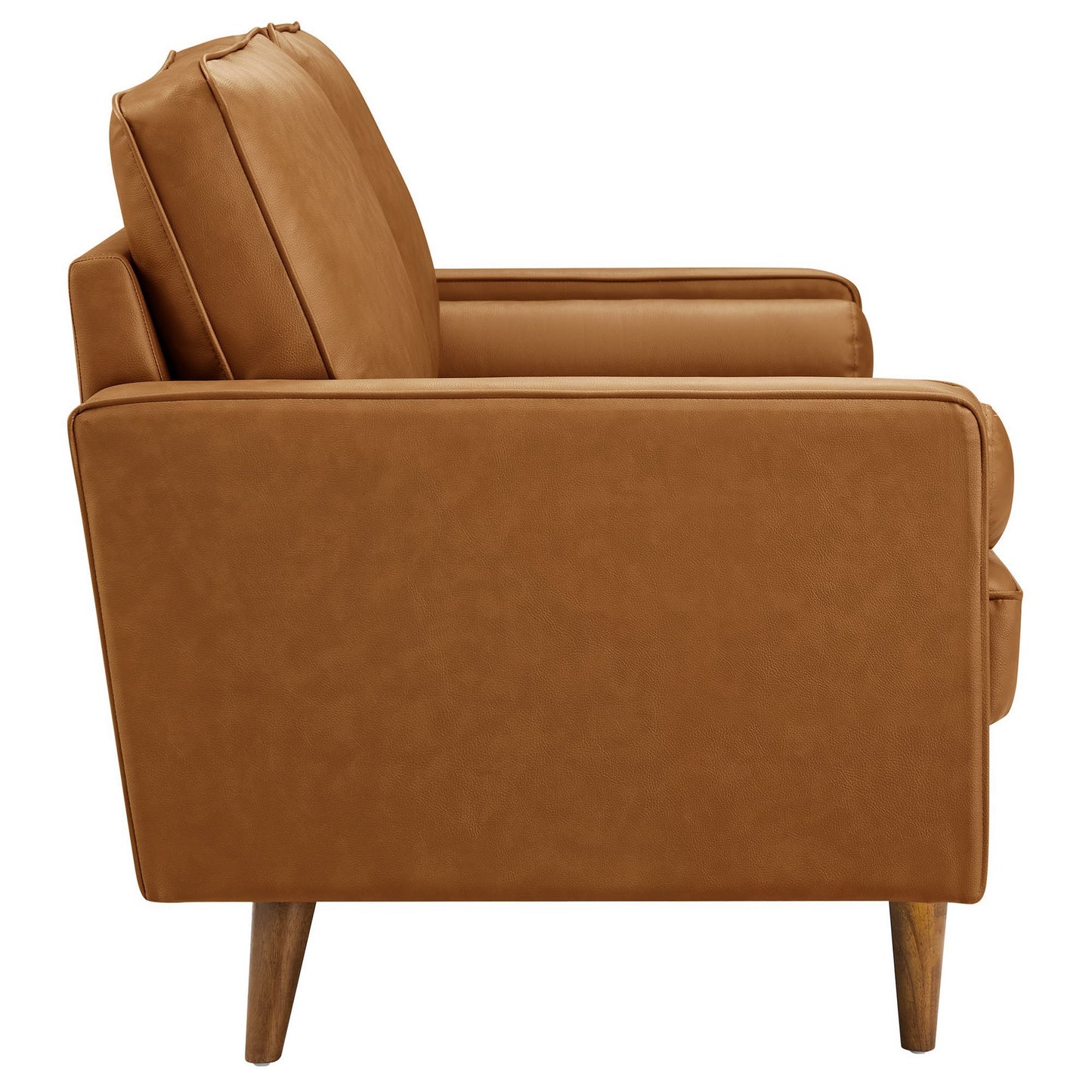 Valour Tufted Vegan Leather Loveseat by Furniture for America
