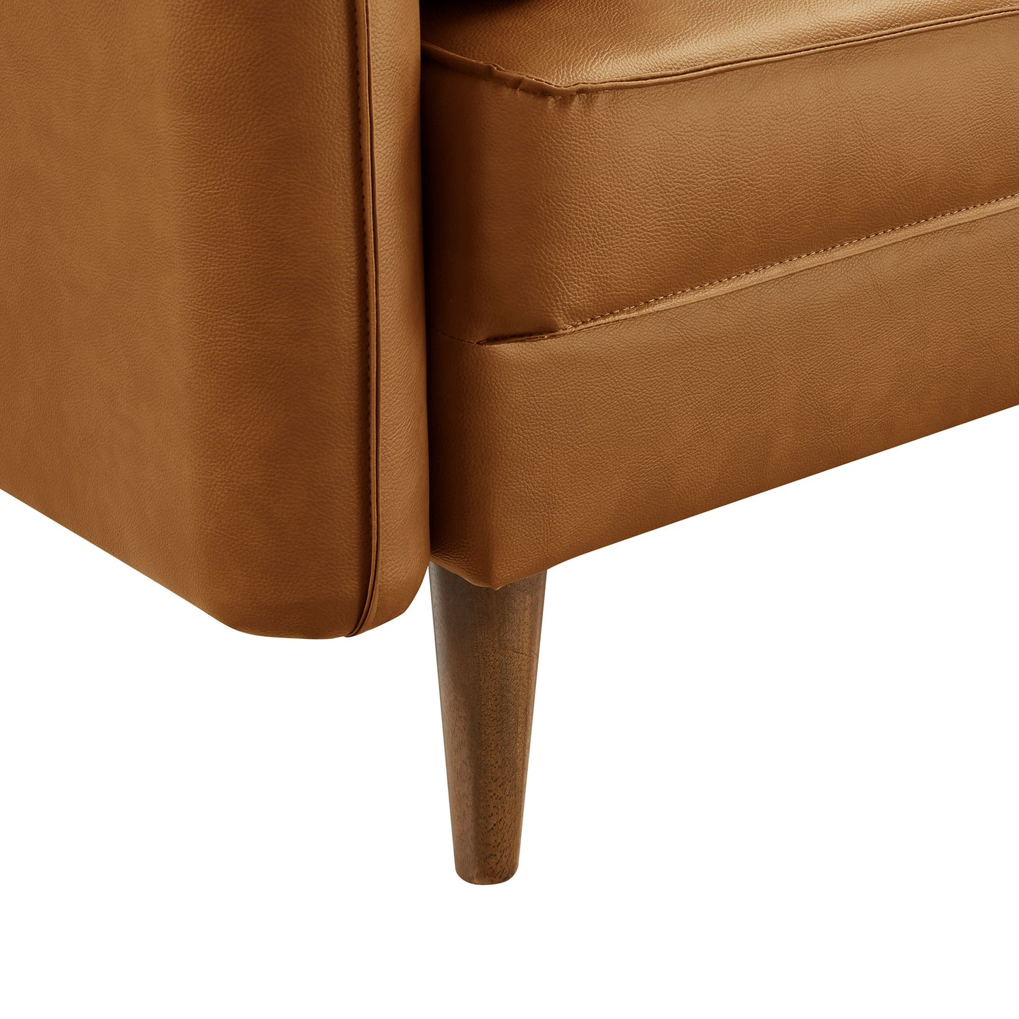 Revive Upholstered Vegan Leather Accent Armchair by Furniture For America