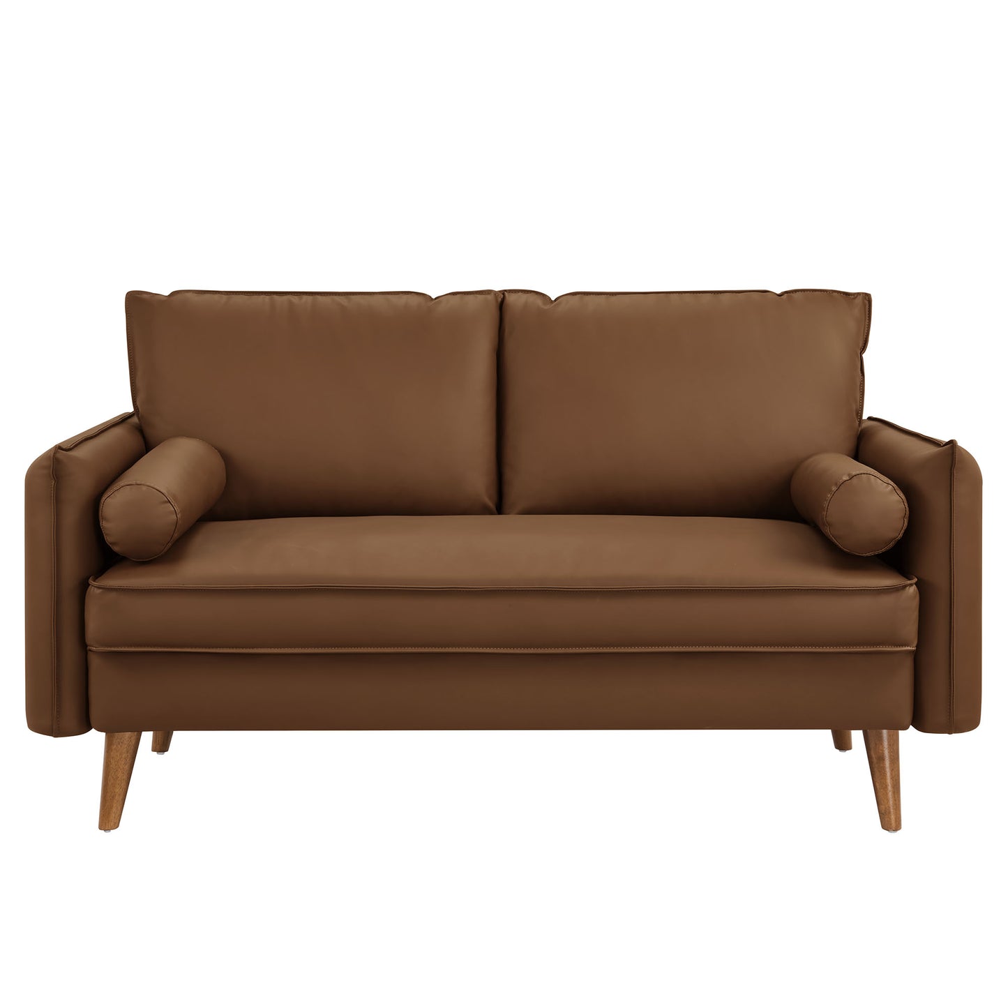 Revive Upholstered Vegan Leather Loveseat by Furniture for America
