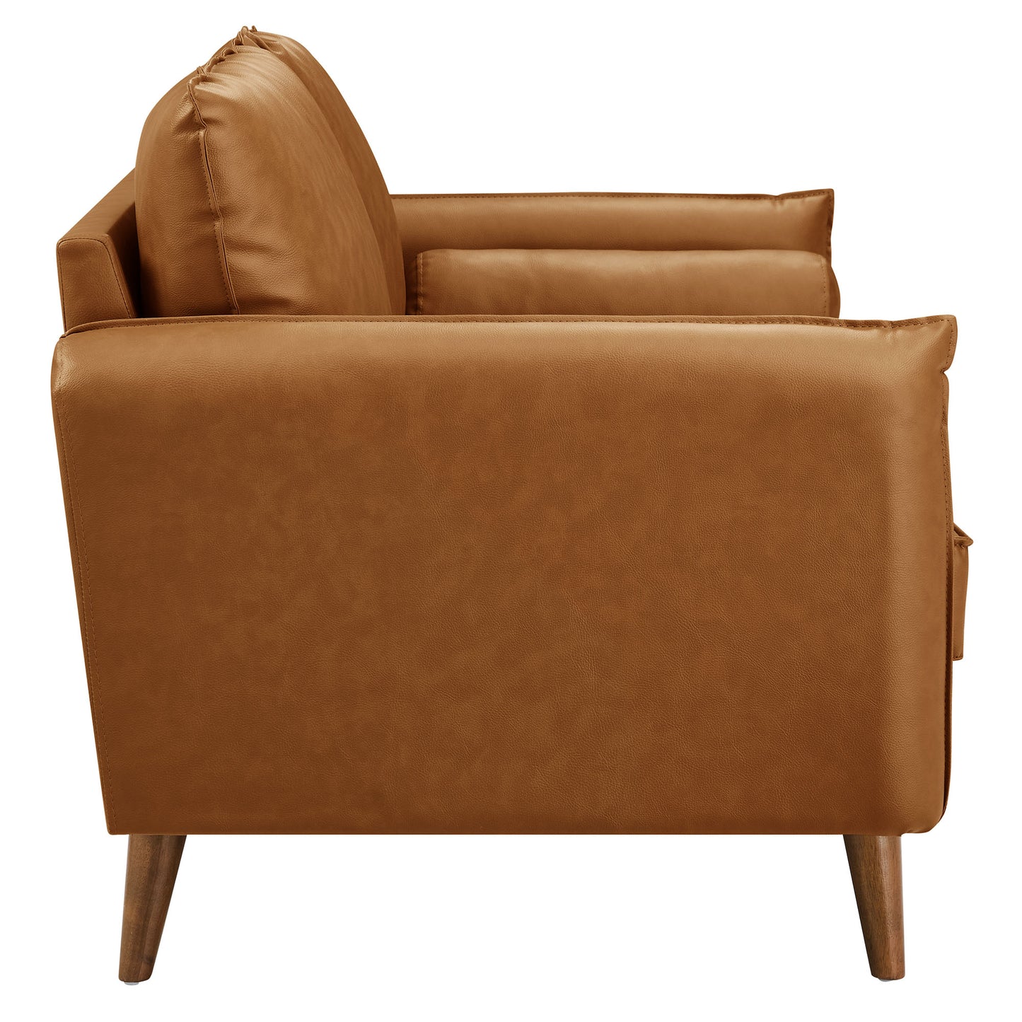 Revive Upholstered Vegan Leather Loveseat by Furniture for America