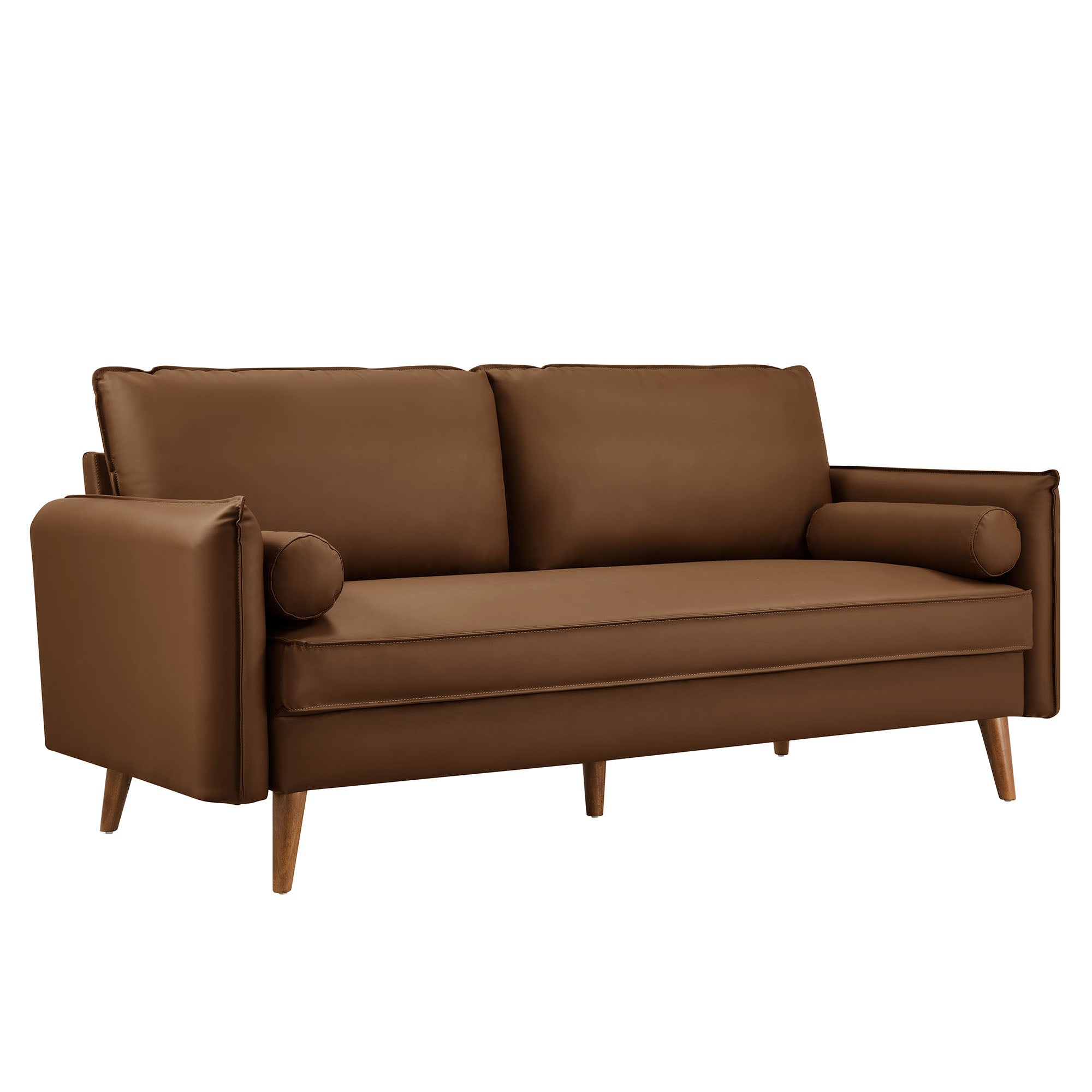 Revive Upholstered Vegan Leather Sofa by Furniture for America