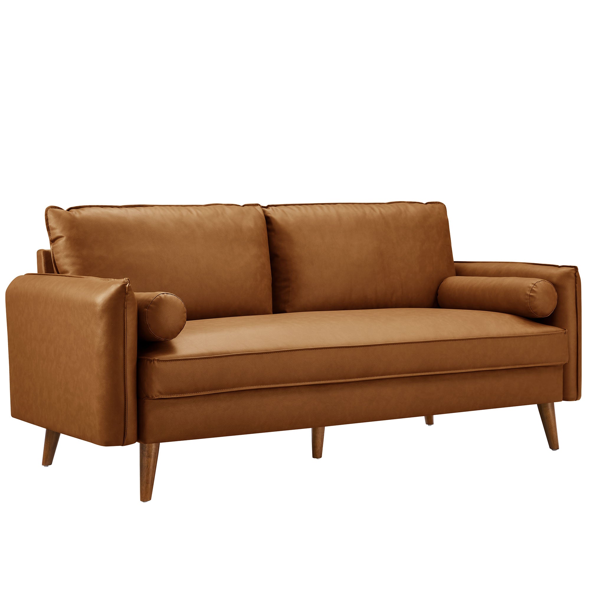 Revive Upholstered Vegan Leather Sofa by Furniture for America