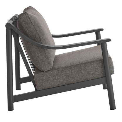 Terrace Outdoor Patio Aluminum Accent Armchair by Furniture For America
