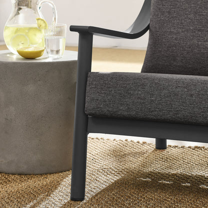 Terrace Outdoor Patio Aluminum Accent Armchair by Furniture For America
