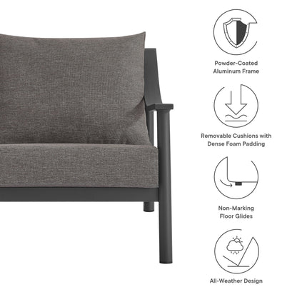 Terrace Outdoor Patio Aluminum Accent Armchair by Furniture For America