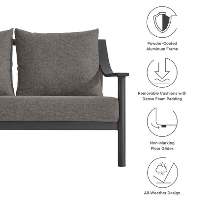 Terrace Outdoor Patio Aluminum Sofa by Furniture for America