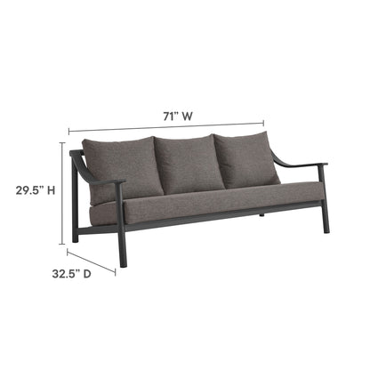 Terrace 4-Piece Outdoor Patio Aluminum Furniture Set by Furniture For America