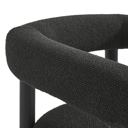 Nautica Outdoor Patio Aluminum Dining Armchairs Set of 2 in Charcoal Graphite