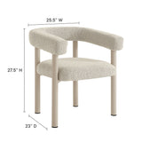 Atelier 7-Piece Rectangular Outdoor Patio Aluminum Dining Table and Chairs Set in Ivory Taupe