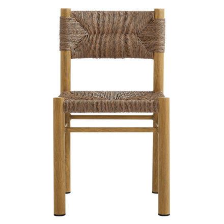Parkland 7-Piece Rectangular Outdoor Patio Rattan and Aluminum Dining Table and Chairs Set in Natural