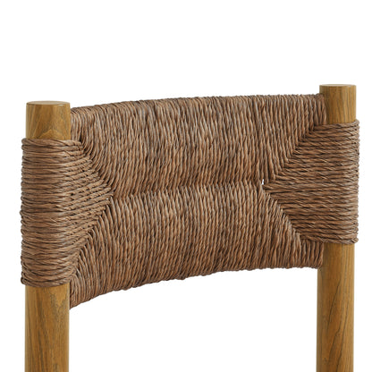 Parkland Outdoor Patio Rattan and Aluminum Dining Side Chairs Set of 2 by Furniture For America
