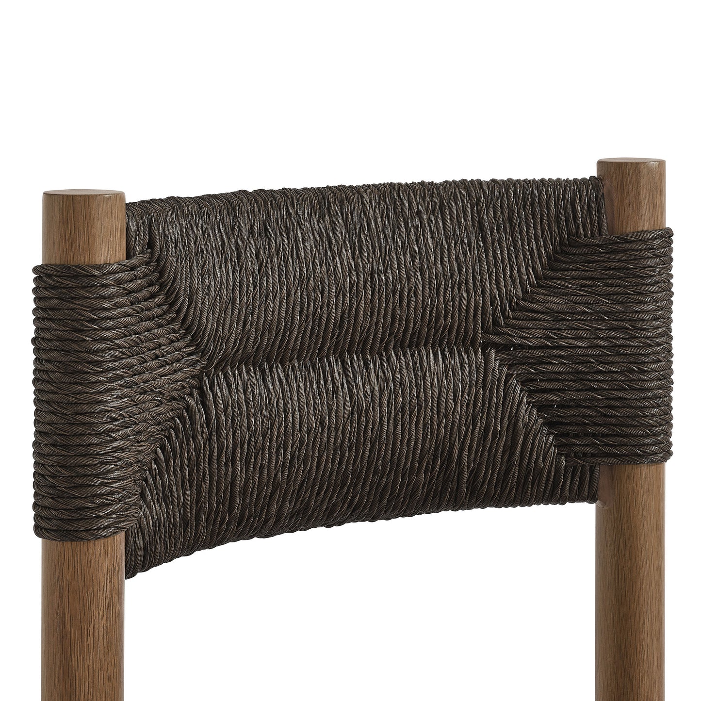 Parkland Outdoor Patio Rattan and Aluminum Dining Side Chairs Set of 2 by Furniture For America