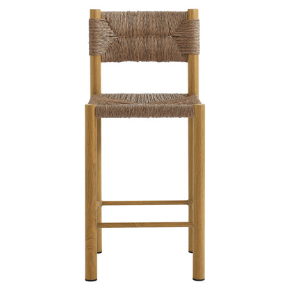 Parkland Outdoor Patio Rattan and Aluminum Counter Stools Set of 2 by Furniture For America