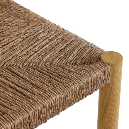 Parkland Outdoor Patio Rattan and Aluminum Counter Stools Set of 2 in Natural