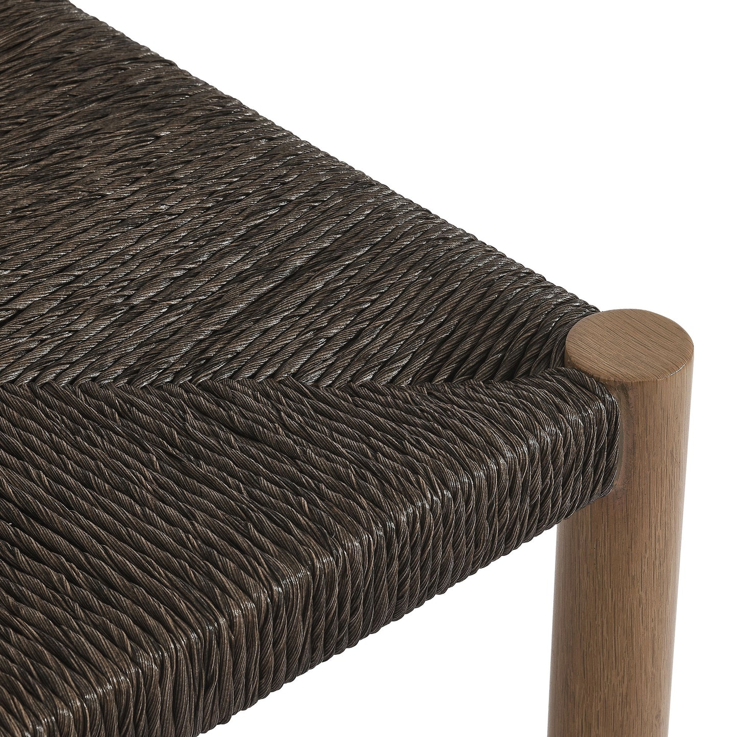 Parkland Outdoor Patio Rattan and Aluminum Counter Stools Set of 2 by Furniture For America