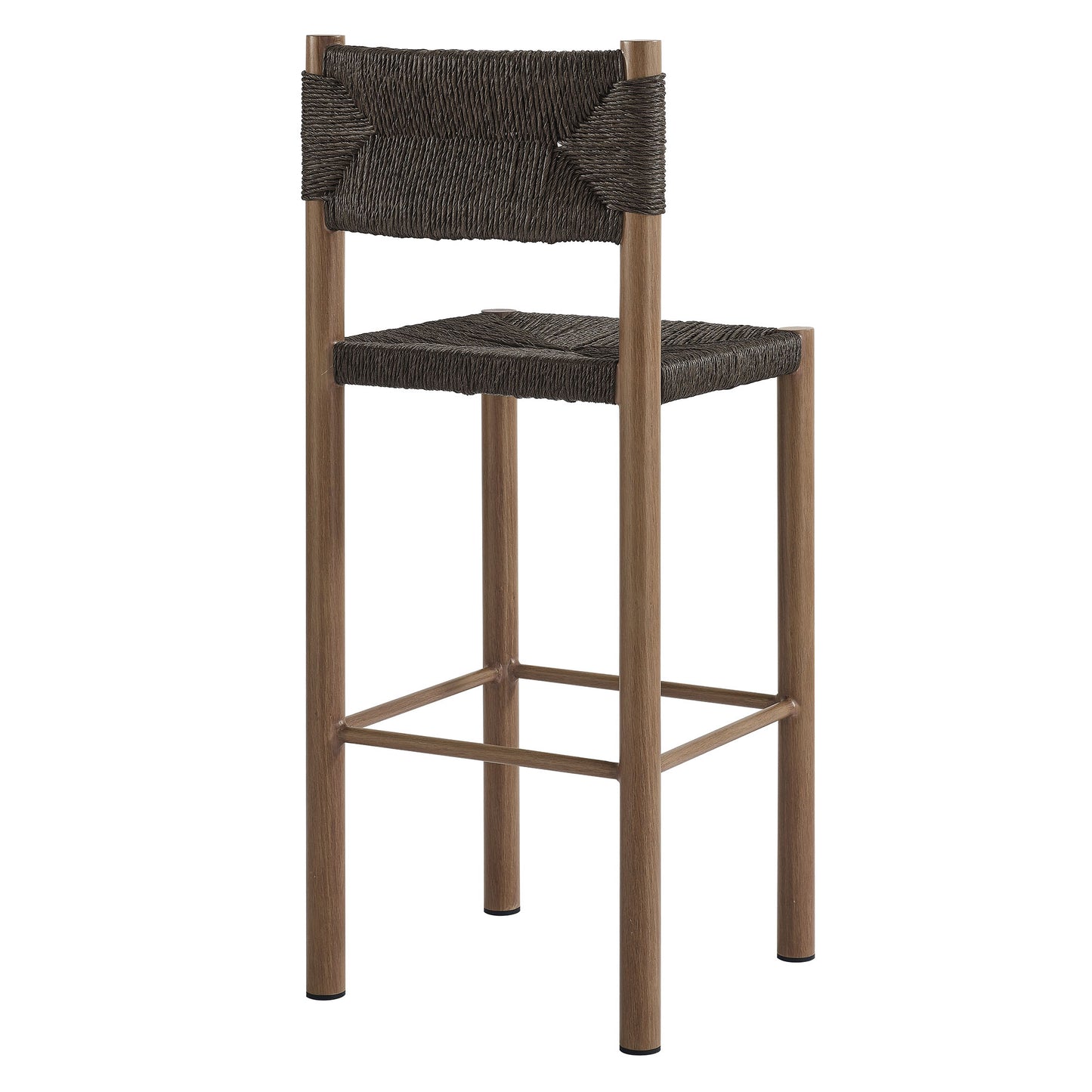 Parkland Outdoor Patio Rattan and Aluminum Bar Stools Set of 2 by Furniture For America