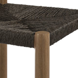 Loft Outdoor Patio Rattan and Aluminum Bar Stools Set of 2 in Walnut