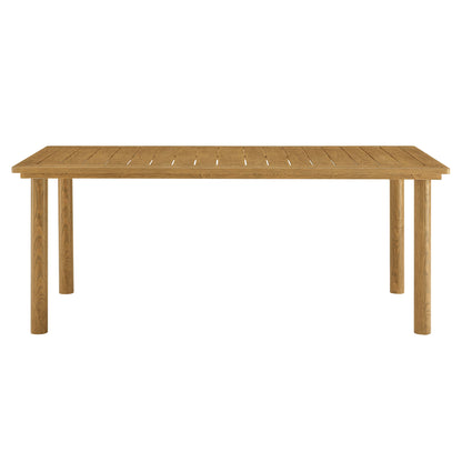 Parkland 76" Outdoor Patio Aluminum Dining Table by Furniture For America