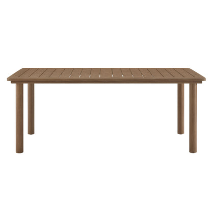 Parkland 76" Outdoor Patio Aluminum Dining Table by Furniture For America